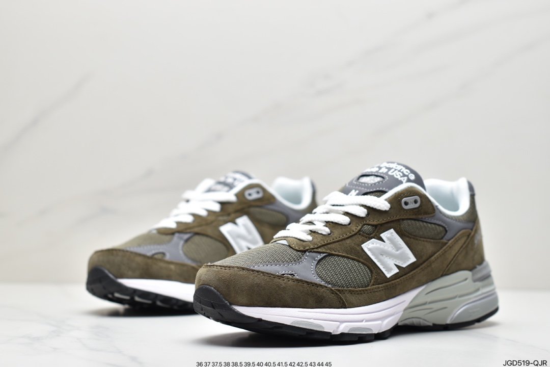 NB New Balance New Balance Made in USA MR993 series American-made ancestry, classic retro casual sports all-match old running shoes ”Yuanzu Grey” MR993GL