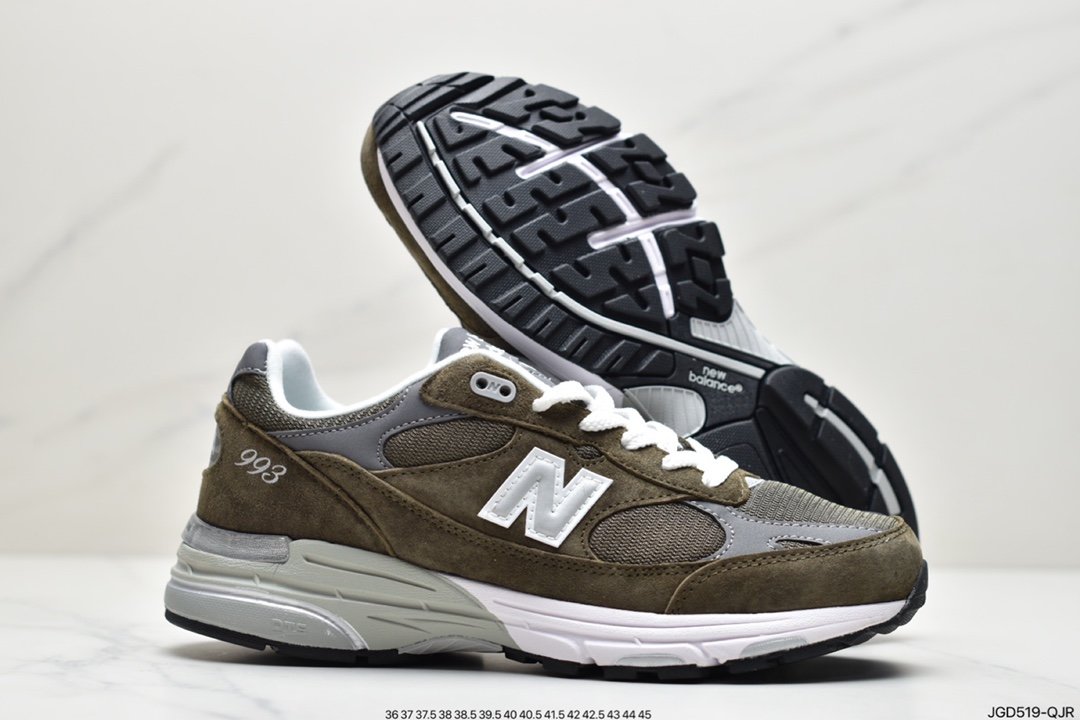 NB New Balance New Balance Made in USA MR993 series American-made ancestry, classic retro casual sports all-match old running shoes ”Yuanzu Grey” MR993GL