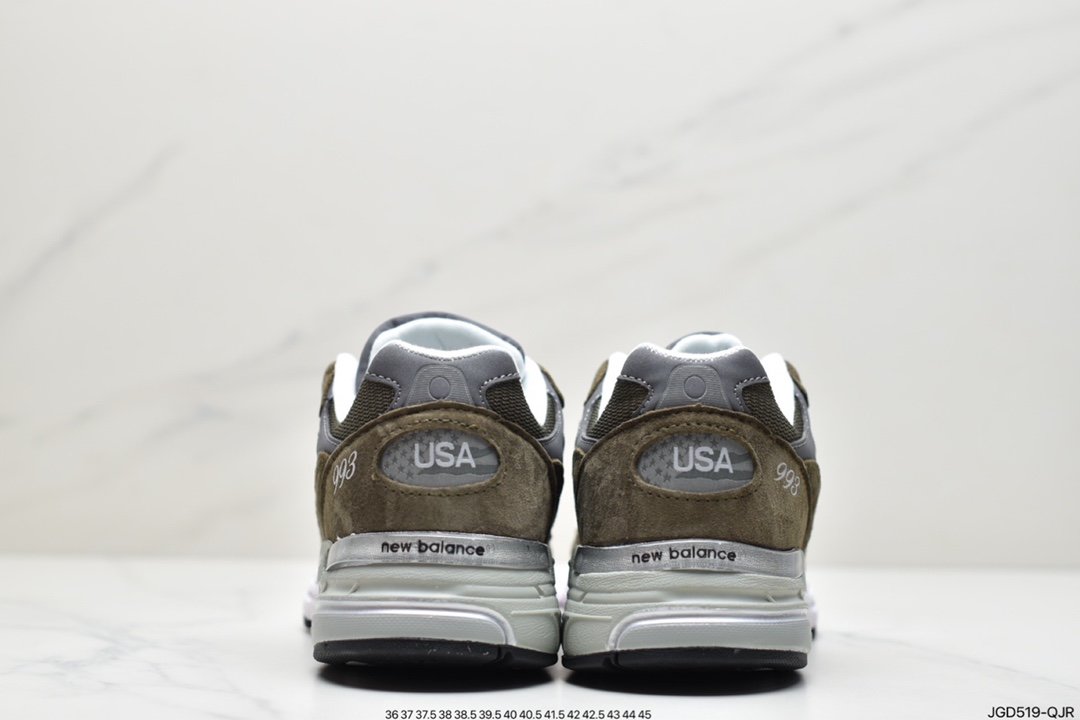 NB New Balance New Balance Made in USA MR993 series American-made ancestry, classic retro casual sports all-match old running shoes ”Yuanzu Grey” MR993GL
