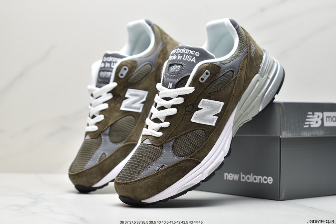 NB New Balance New Balance Made in USA MR993 series American-made ancestry, classic retro casual sports all-match old running shoes ”Yuanzu Grey” MR993GL