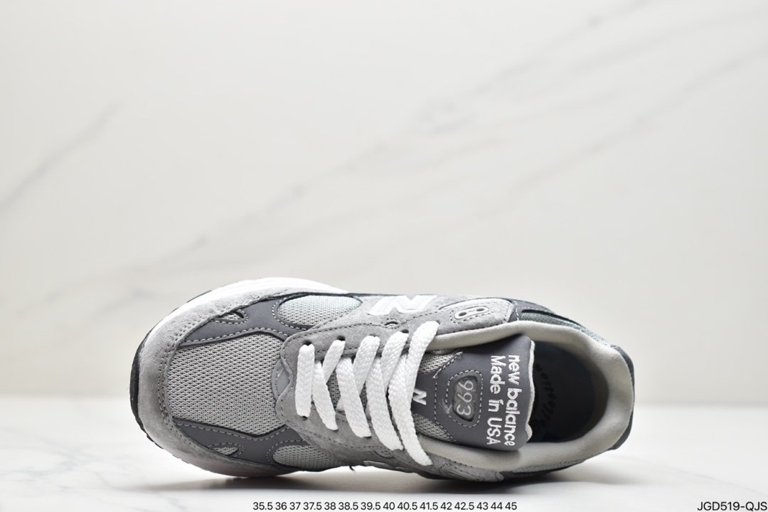 New Balance New Balance in USA MR993 series American-produced descent, classic retro leisure sports all-match old running shoes ”Yuanzu Gray Silver 3M” MR993GL