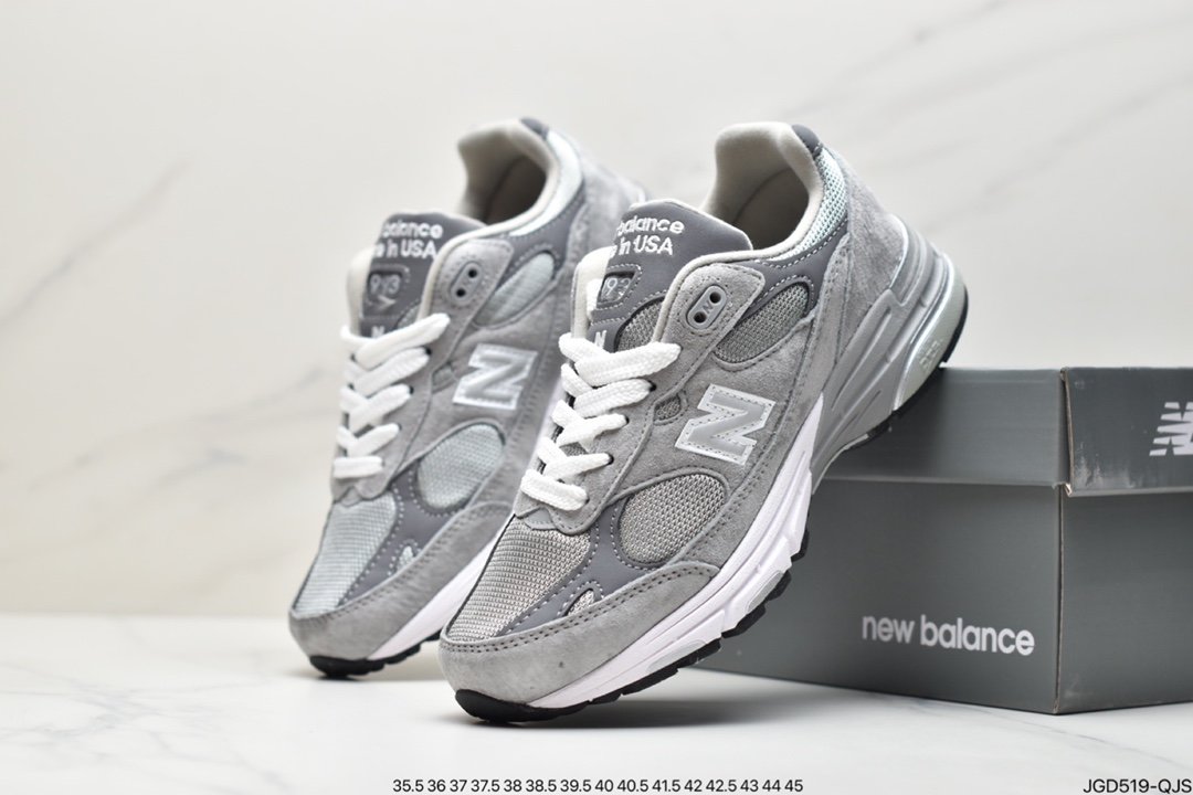 New Balance New Balance in USA MR993 series American-produced descent, classic retro leisure sports all-match old running shoes ”Yuanzu Gray Silver 3M” MR993GL