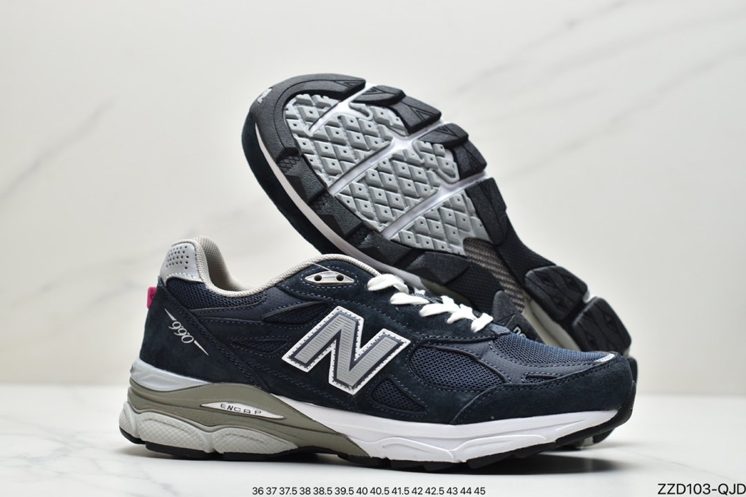 New Balance Made in USA 990V2 high-end retro casual sports jogging shoes M990BK5