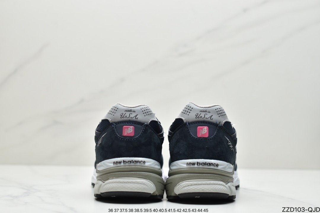 New Balance Made in USA 990V2 high-end retro casual sports jogging shoes M990BK5