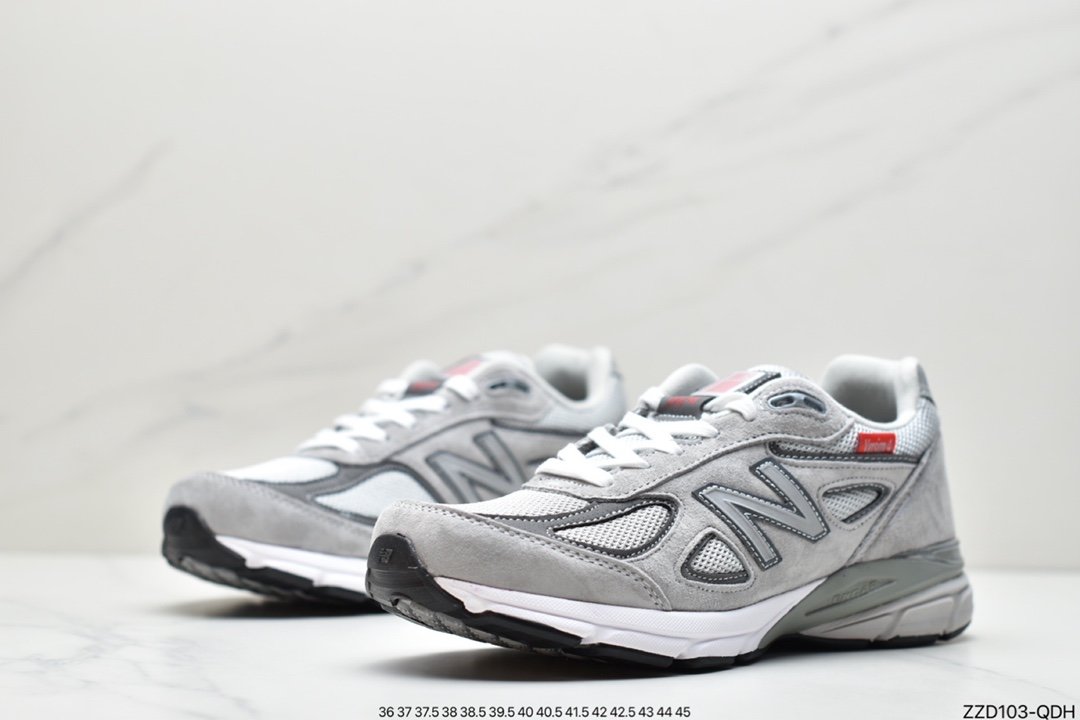NB New Balance New Balance Made in USA 990V2 High-end American-made classic retro casual sports jogging shoes ”Yuanzu Grey Red Label” M990VS2