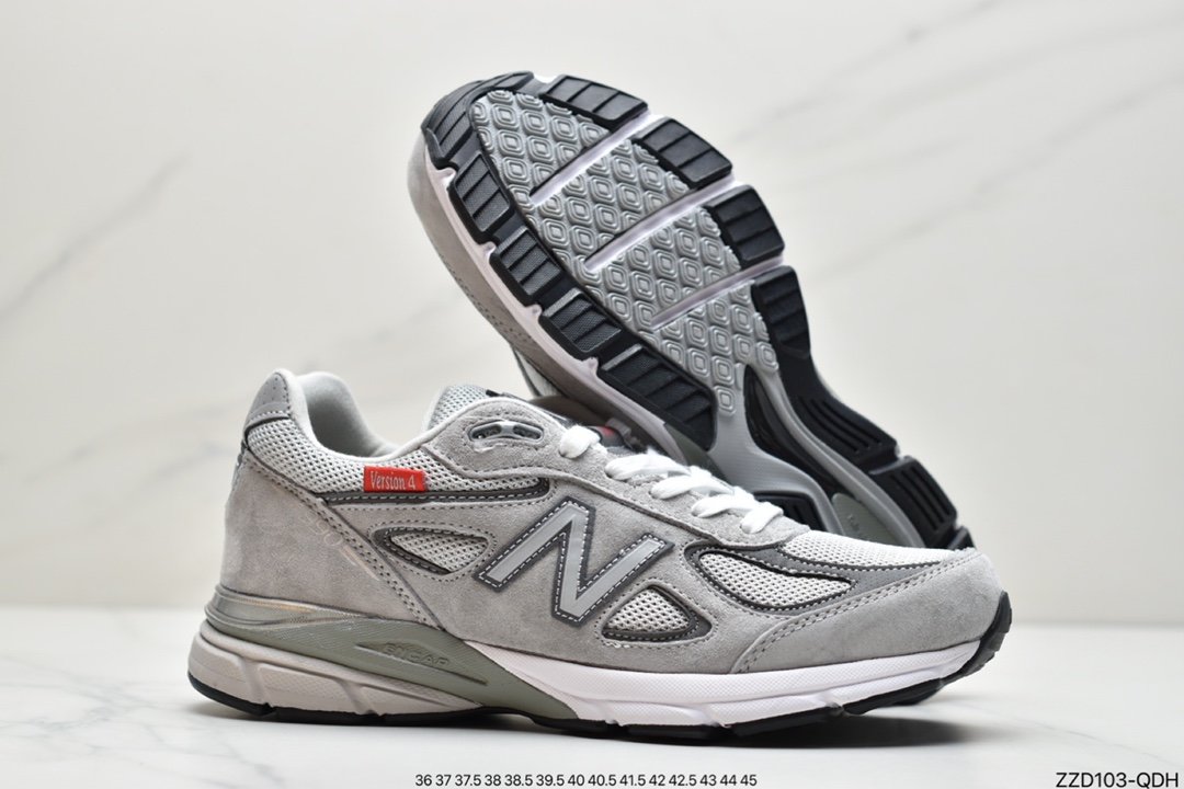 NB New Balance New Balance Made in USA 990V2 High-end American-made classic retro casual sports jogging shoes ”Yuanzu Grey Red Label” M990VS2