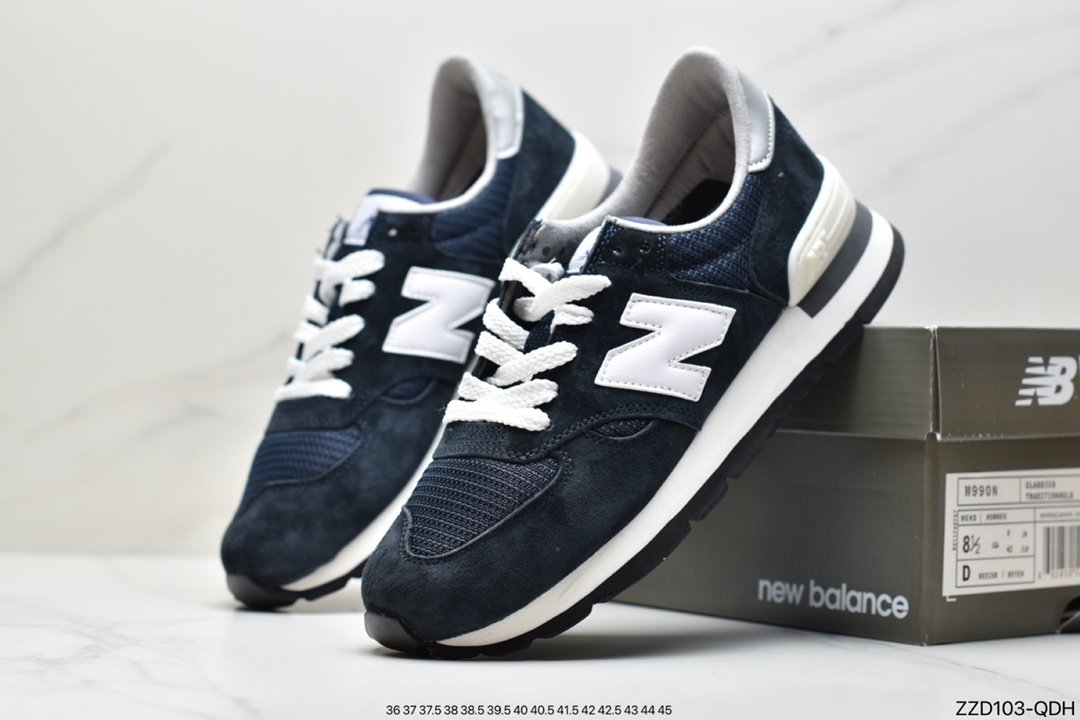 NB New Balance New Balance Made in USA 990V2 High-end American-made classic retro casual sports jogging shoes ”Yuanzu Grey Red Label” M990VS2