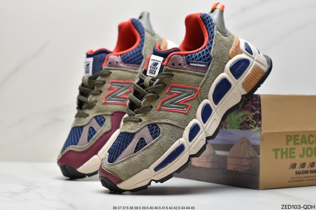 Salehe Bembury x New Balance ”Yurt” New Balance MS574YSB joint retro casual running shoes