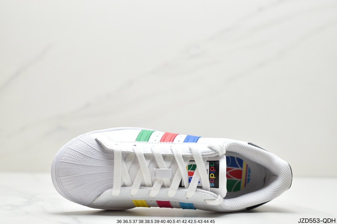 official website clover shell head SUPERSTAR PURE men's and women's classic sports shoes FU9518