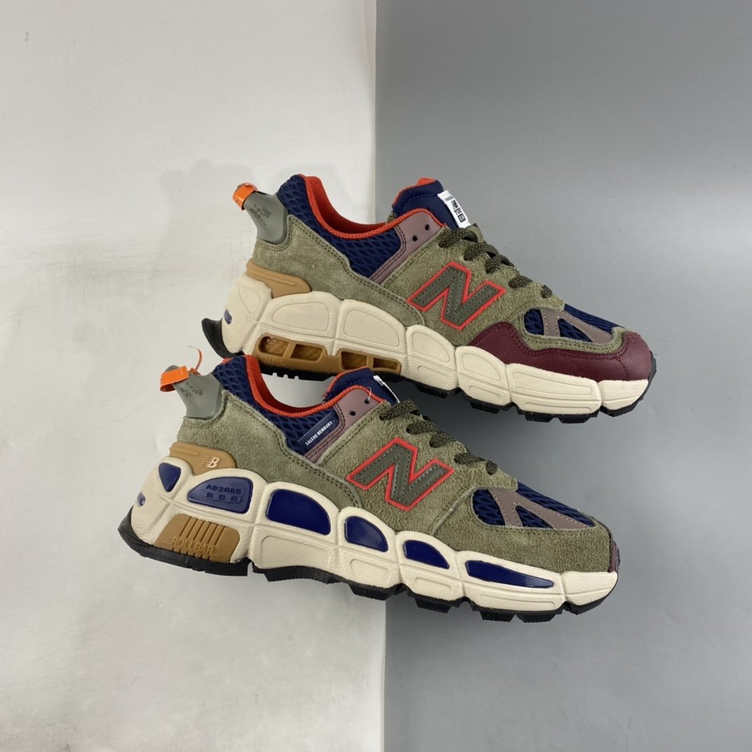 Salehe Bembury x New Balance 574 ”Yurt” Versace director joint vintage casual running shoes MS574YSB