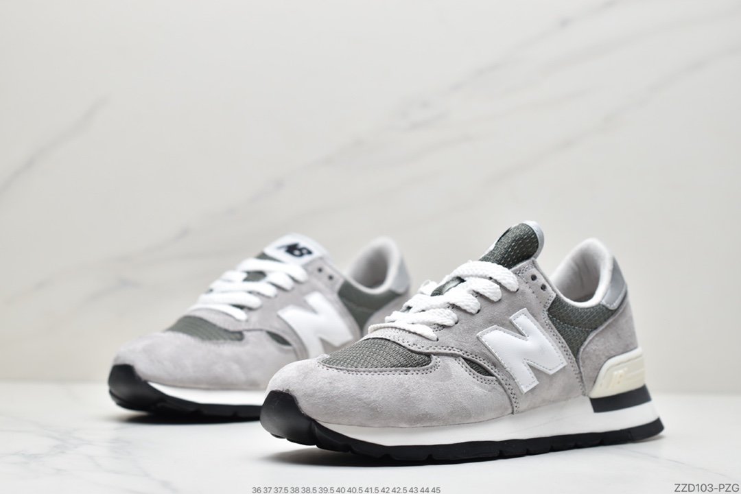 NBNew Balance Made in USA 990V2 High-end American series classic retro casual sports jogging shoes ”Yuanzu Gray Red Label” M990VS2