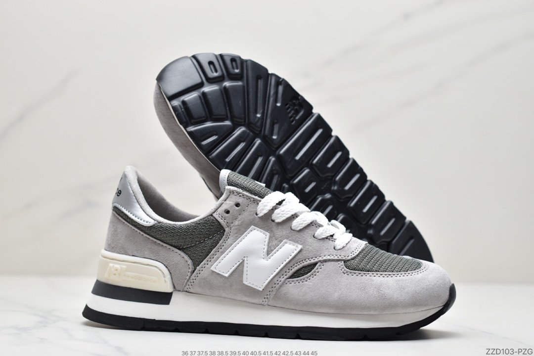 NBNew Balance Made in USA 990V2 High-end American series classic retro casual sports jogging shoes ”Yuanzu Gray Red Label” M990VS2