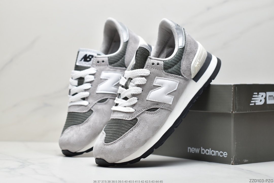 NBNew Balance Made in USA 990V2 High-end American series classic retro casual sports jogging shoes ”Yuanzu Gray Red Label” M990VS2