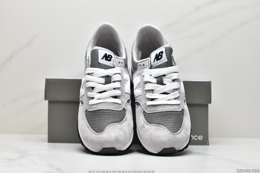 NBNew Balance Made in USA 990V2 High-end American series classic retro casual sports jogging shoes ”Yuanzu Gray Red Label” M990VS2
