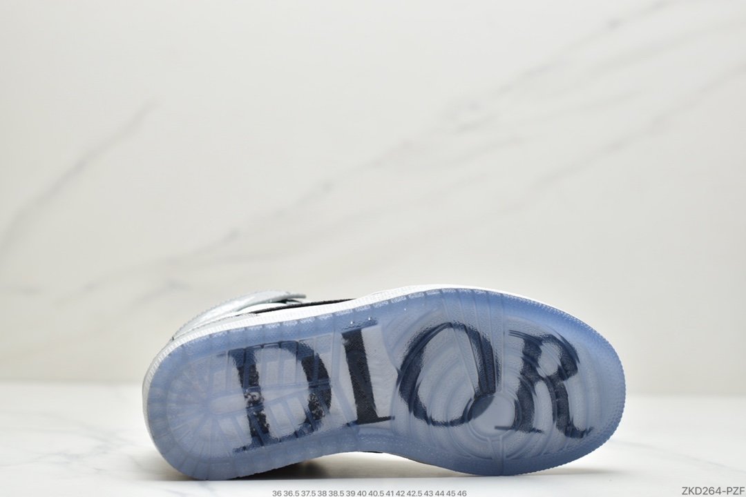 Dior x Air Jordan Brand 1 High OG ”Grey”AJ1 Jordan Generation Sports Basketball Shoes CN8607-002