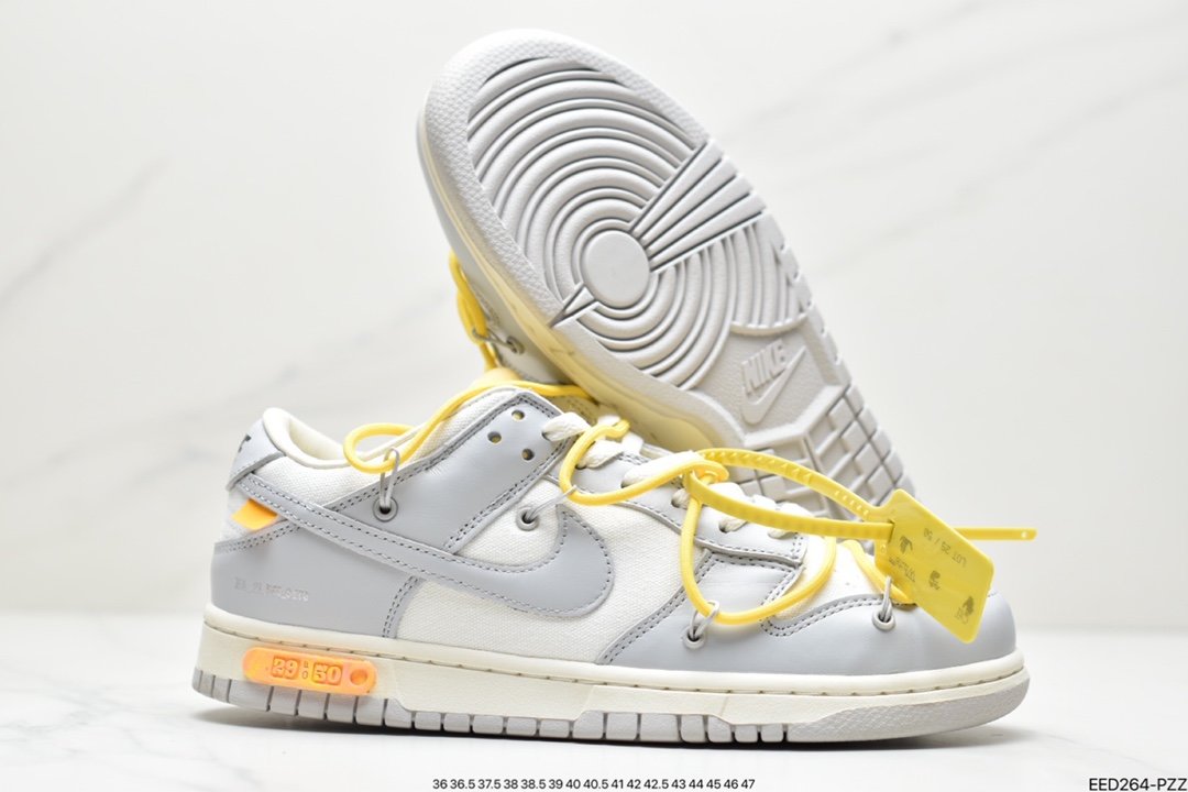 Off-White x Nike Dunk Low NO.3 White Laces DM1602-118