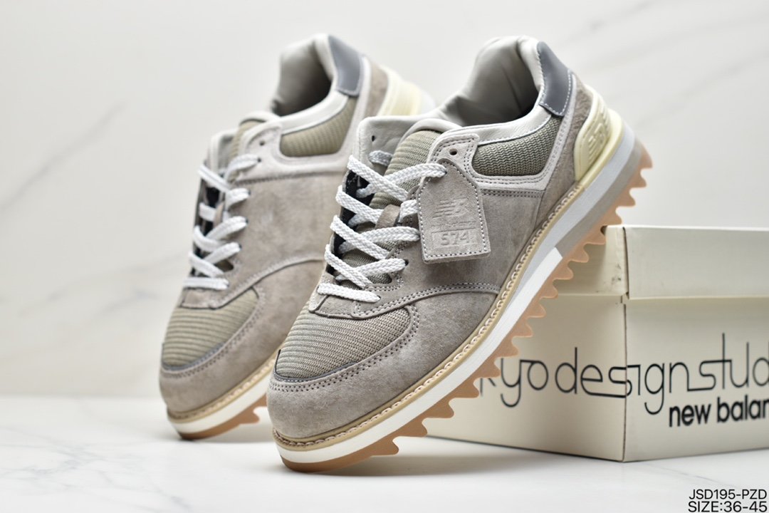 New Balance x TDS NB574 Yuanzu gray retro casual shoes MS574TDT