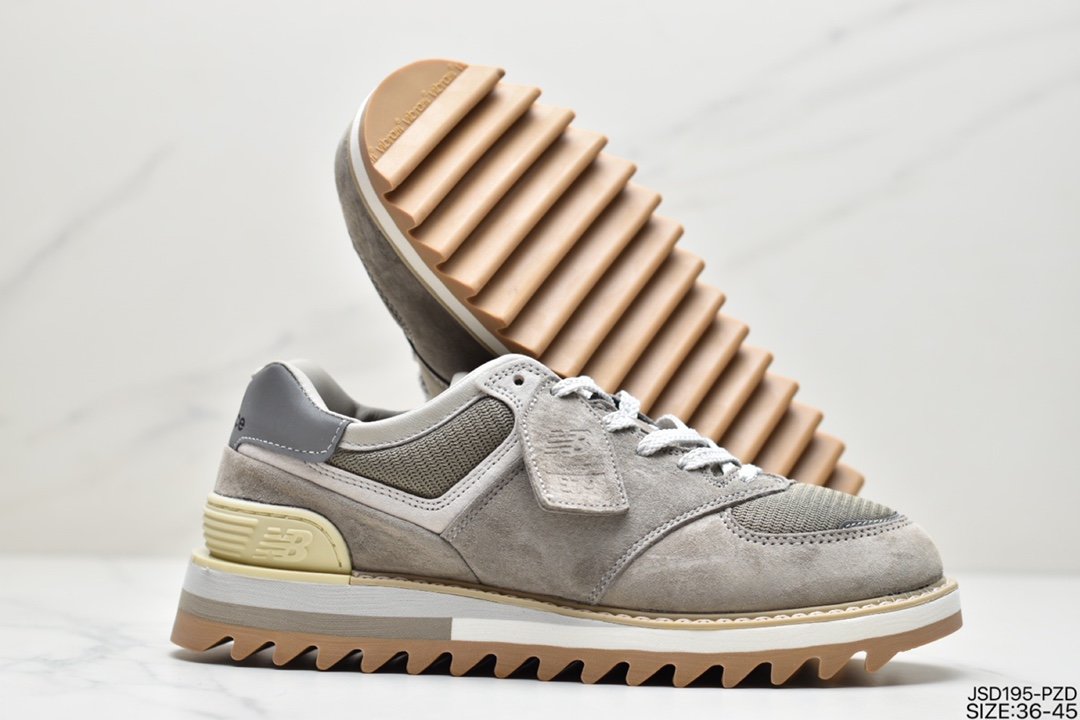 New Balance x TDS NB574 Yuanzu gray retro casual shoes MS574TDT