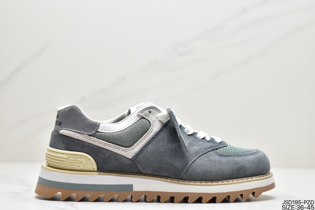 New Balance x TDS NB574 Yuanzu gray retro casual shoes MS574TDT