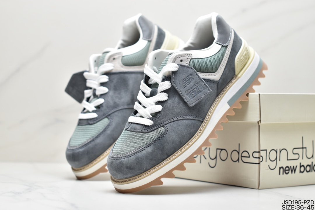 New Balance x TDS NB574 Yuanzu gray retro casual shoes MS574TDT