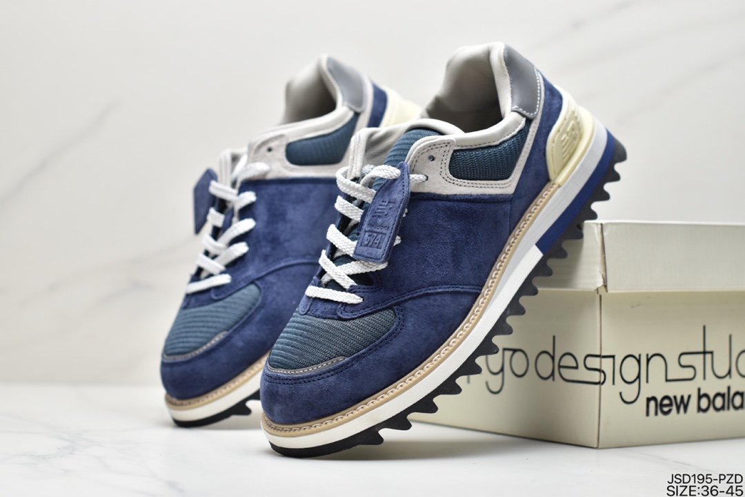New Balance x TDS NB574 Yuanzu gray retro casual shoes MS574TDT
