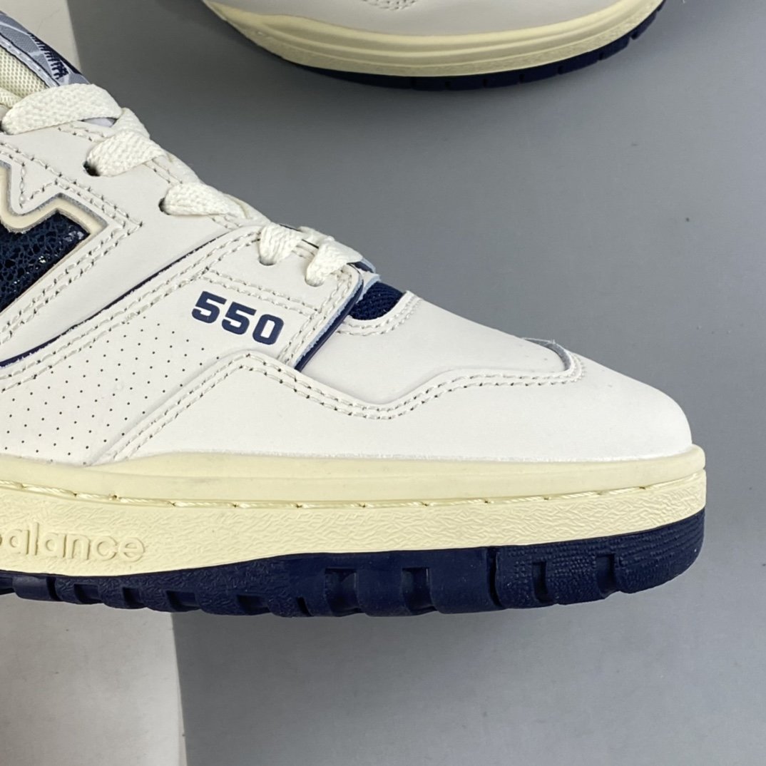 AIMe LEON DORE x New Balance BB550 Series Collaboration New Balance Leather Neutral Casual Running Shoes BB550ALF