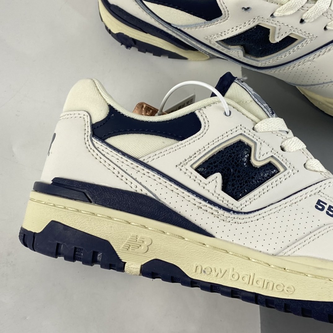 AIMe LEON DORE x New Balance BB550 Series Collaboration New Balance Leather Neutral Casual Running Shoes BB550ALF