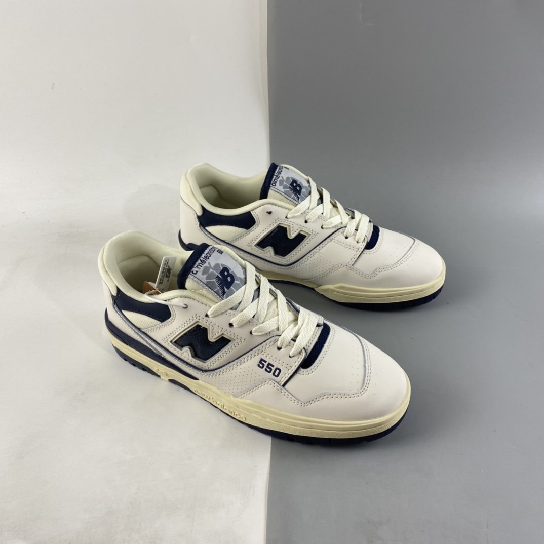 AIMe LEON DORE x New Balance BB550 Series Collaboration New Balance Leather Neutral Casual Running Shoes BB550ALF