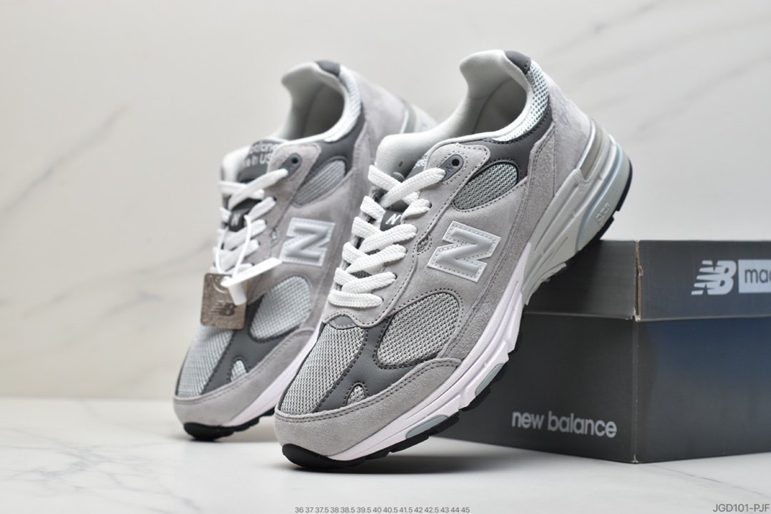 New Balance in USA MR993 series American origin classic retro casual sports all-match dad running shoes ”Yuanzu gray silver 3M” MR993BK