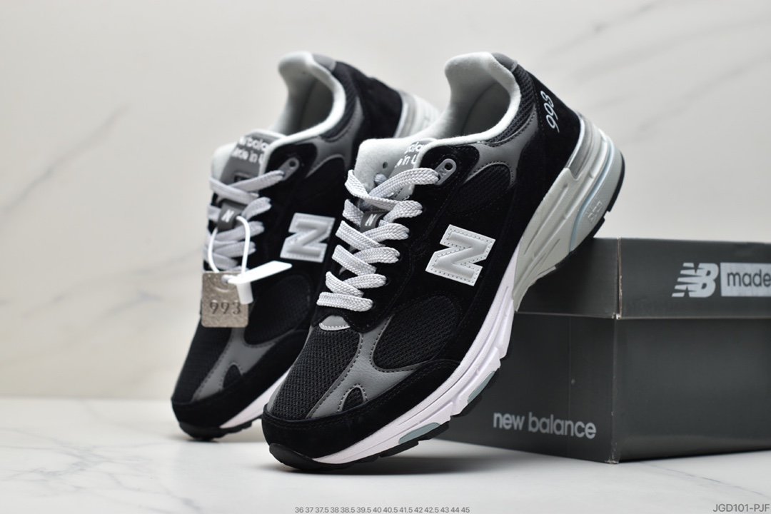 New Balance in USA MR993 series American origin classic retro casual sports all-match dad running shoes ”Yuanzu gray silver 3M” MR993BK