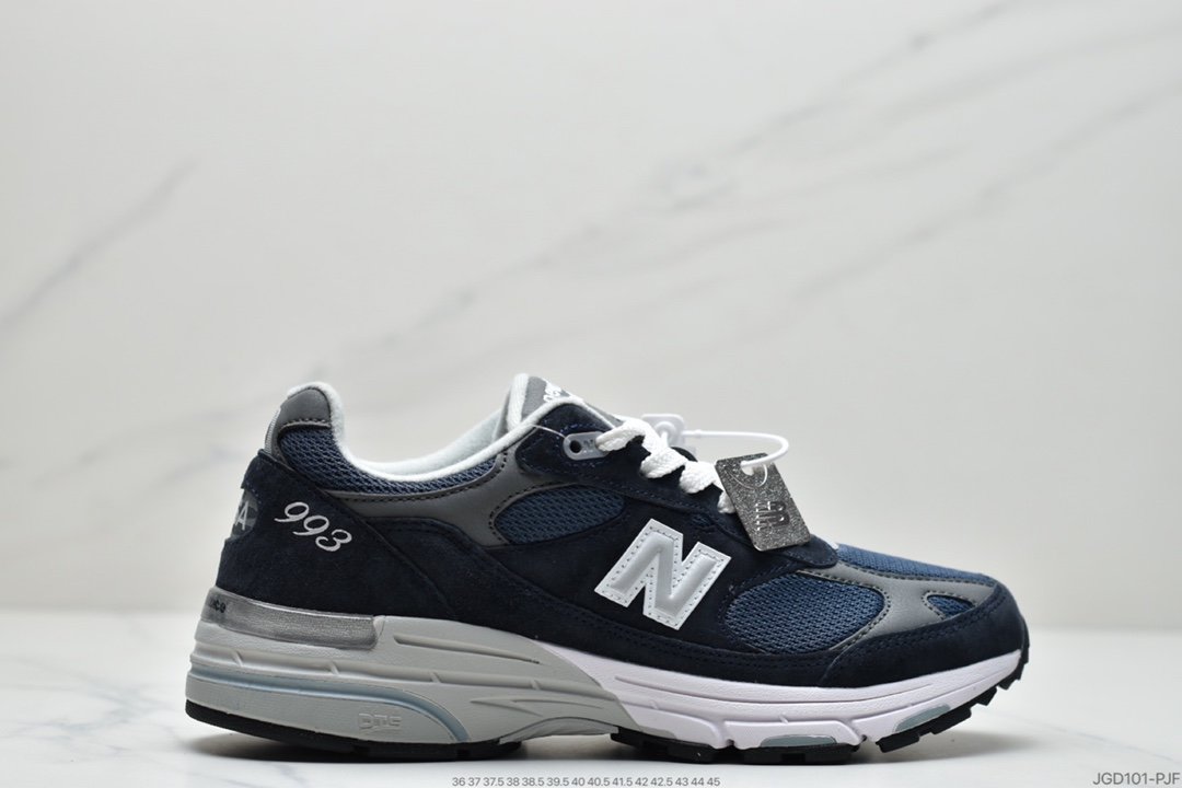 New Balance in USA MR993 series American origin classic retro casual sports all-match dad running shoes ”Yuanzu gray silver 3M” MR993BK