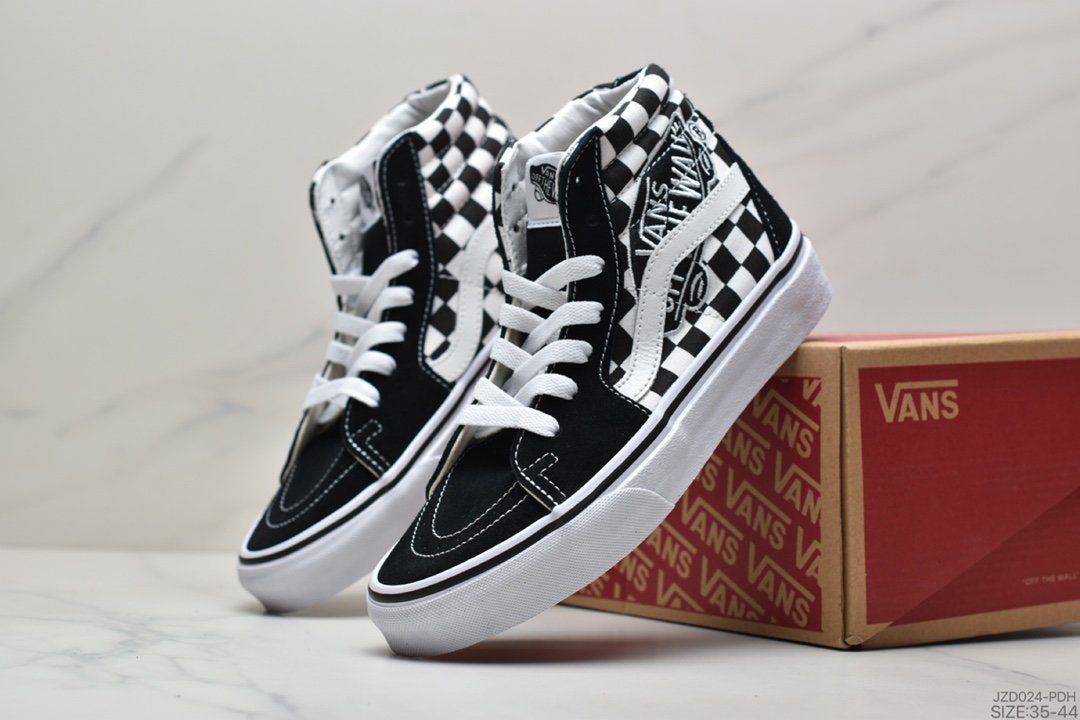 Vans Sk8 Hi Flame Vans men's and women's shoes classic high-top trend skateboard shoes