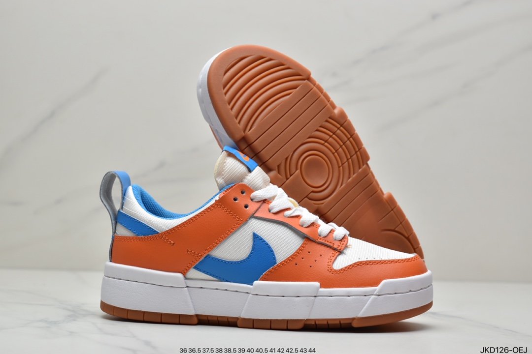 DUNK Deconstruction White Blue Black Low Top Nike Dunk Low Disrupt Deconstruction Style DJ5063-414