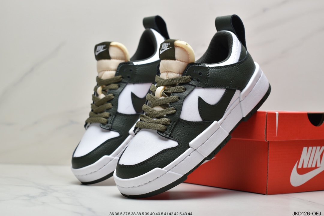DUNK Deconstruction White Blue Black Low Top Nike Dunk Low Disrupt Deconstruction Style DJ5063-414