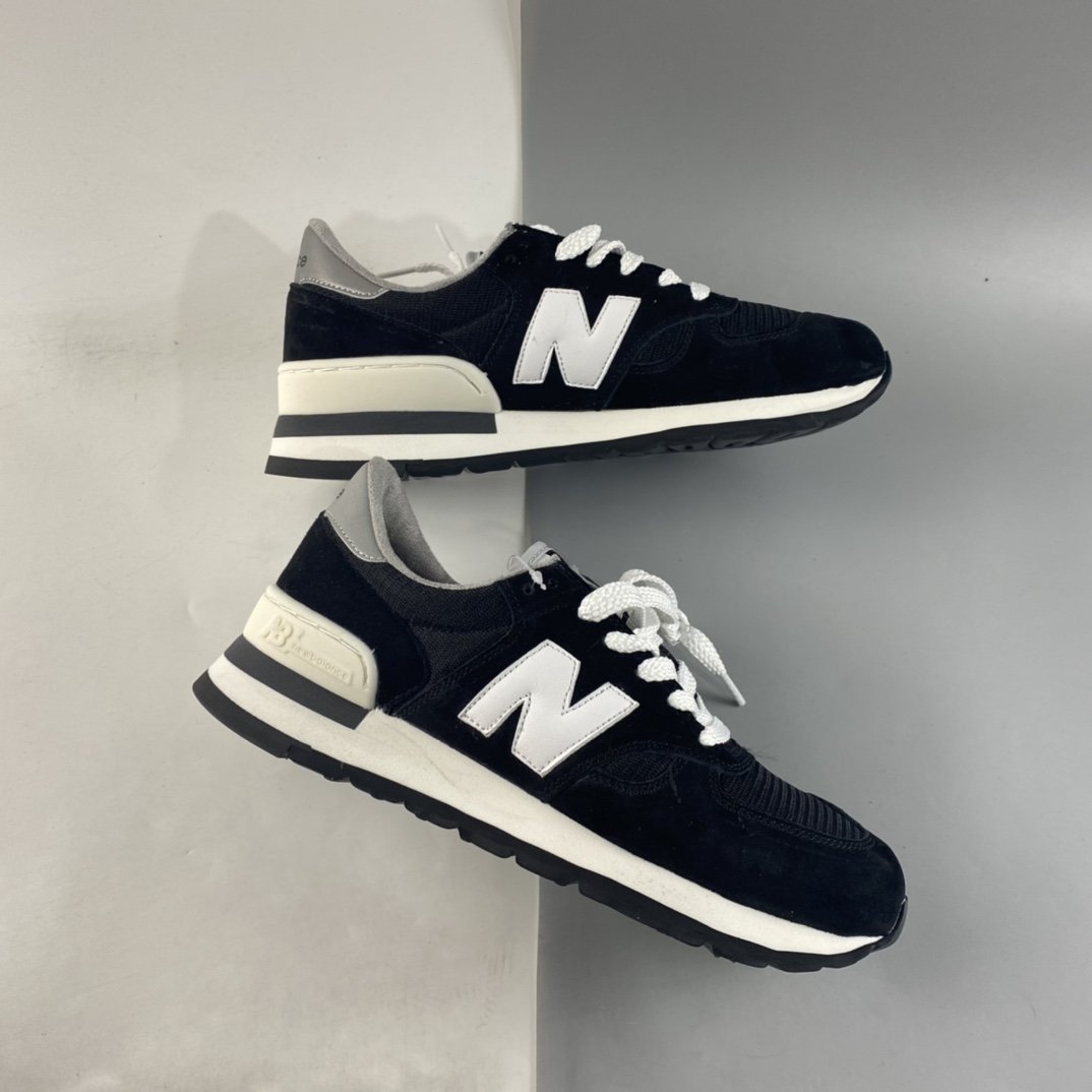 New Balance NB990 series high-end American retro casual running shoes W990BLK