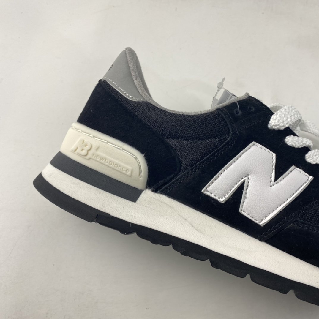 New Balance NB990 series high-end American retro casual running shoes W990BLK