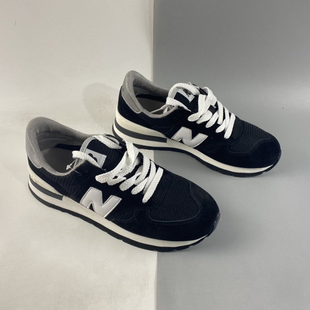 New Balance NB990 series high-end American retro casual running shoes W990BLK