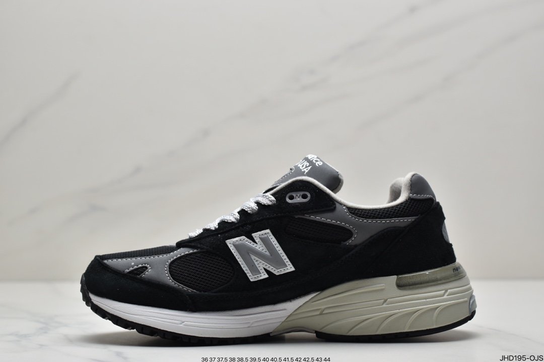 New Balance in USA MR993 series American origin classic retro casual sports all-match dad running shoes ”Yuanzu gray silver 3M” MR993BK