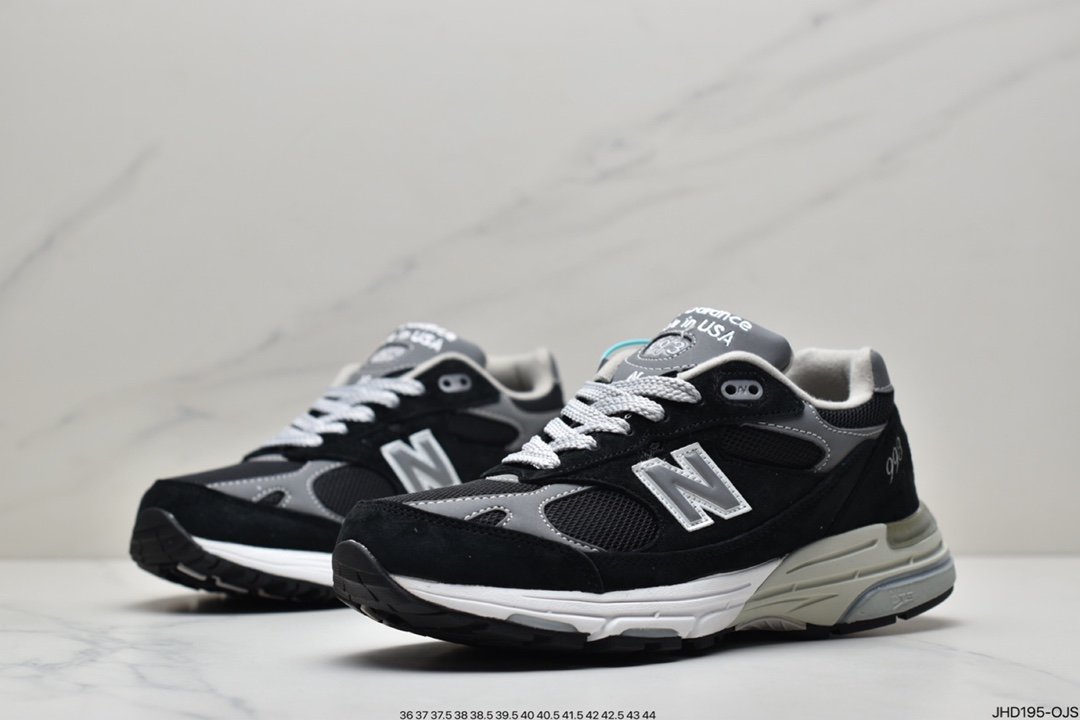 New Balance in USA MR993 series American origin classic retro casual sports all-match dad running shoes ”Yuanzu gray silver 3M” MR993BK