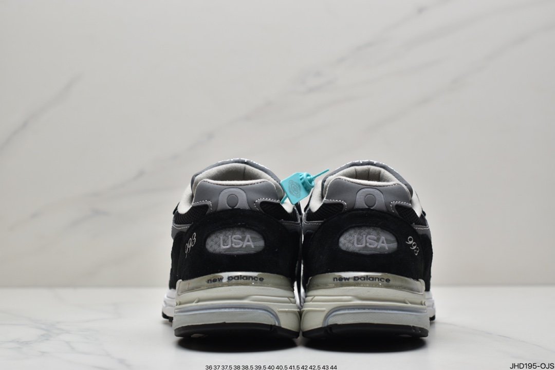 New Balance in USA MR993 series American origin classic retro casual sports all-match dad running shoes ”Yuanzu gray silver 3M” MR993BK