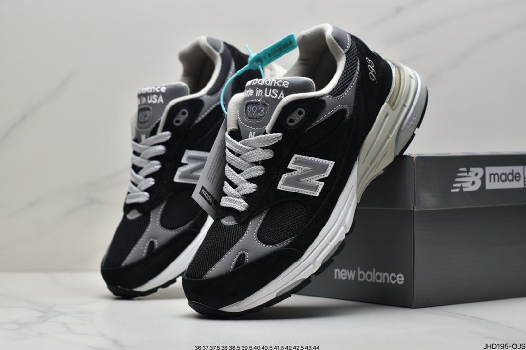 New Balance in USA MR993 series American origin classic retro casual sports all-match dad running shoes ”Yuanzu gray silver 3M” MR993BK