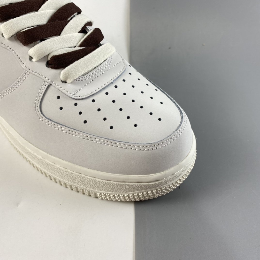 NIKE Air Force 1 Low '07 ”Beige Embroidered Hook” Low Top Casual Sneakers CL6326-138