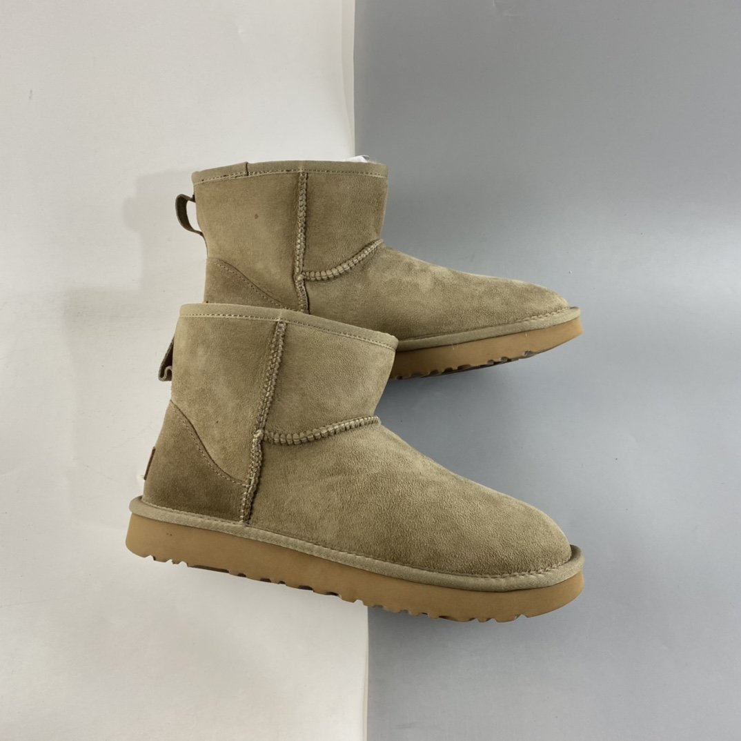 UGG official classic button series sheepskin and fur snow boots 1016222