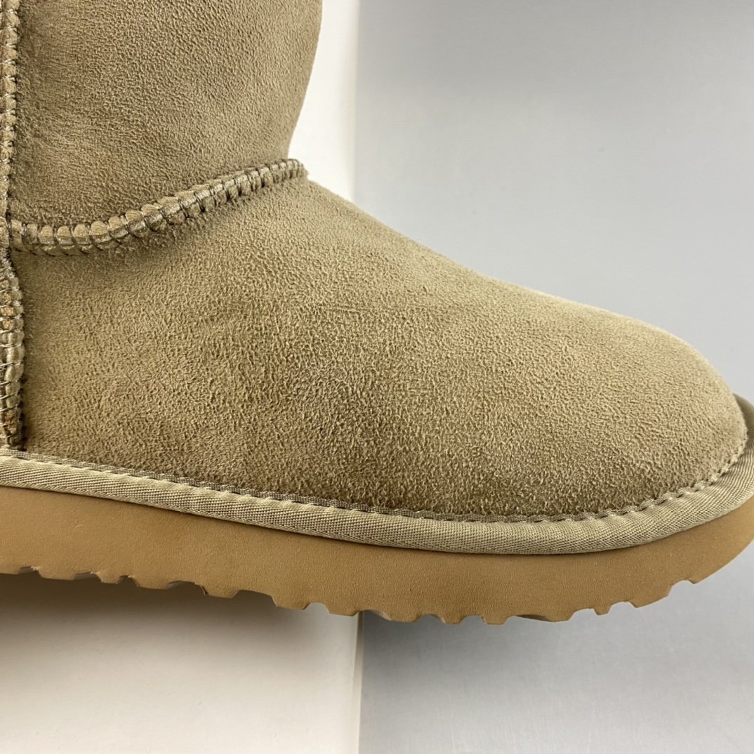 UGG official classic button series sheepskin and fur snow boots 1016222